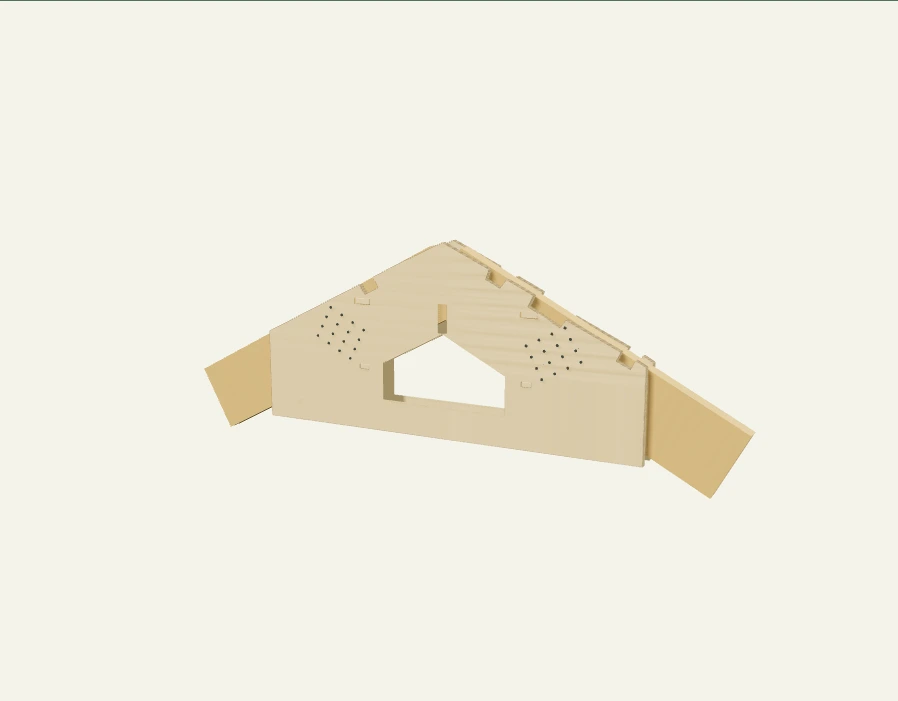 Коньковый узел, 3D-модель