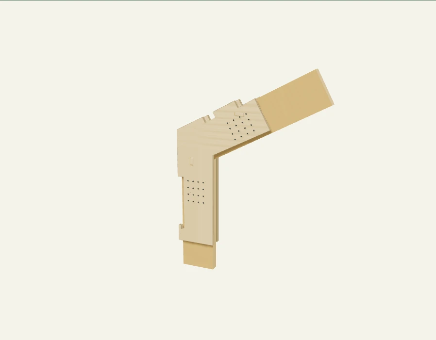 Стеновой узел, 3D-модель